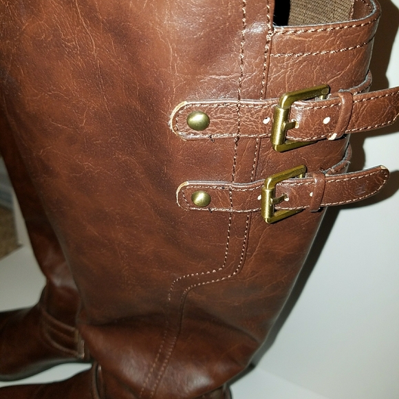 Guess brown knee high boots, size.9 - Picture 5 of 6